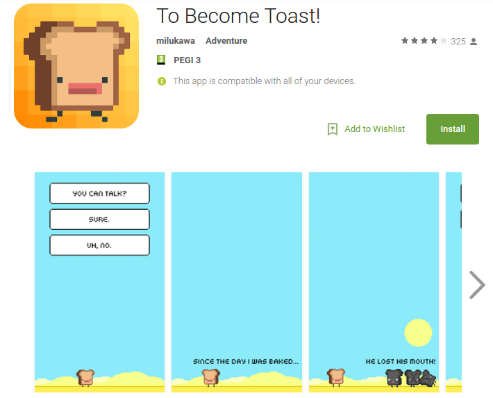 to become toast!