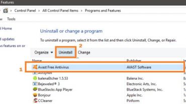 how to remove avast antivirus from win 10 from surface por