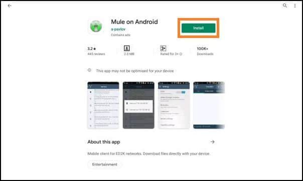 Descargar Mule app en Play Store